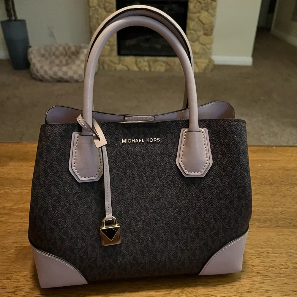 Michael Kors handbag brown and blush - Picture 1 of 4